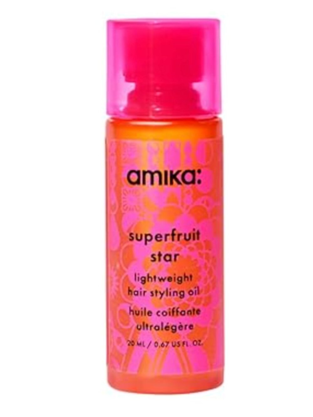 NEW Amika Superfruit Star Lightweight Hair Styling Heat Defense Oil Travel Size